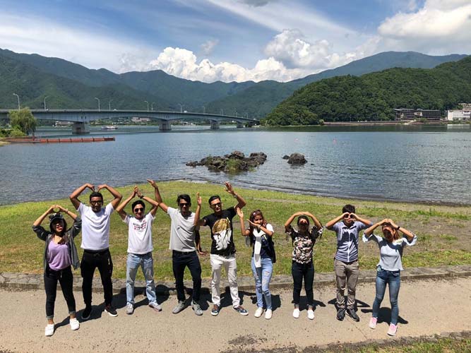 水野外語学院 富士山バス旅行