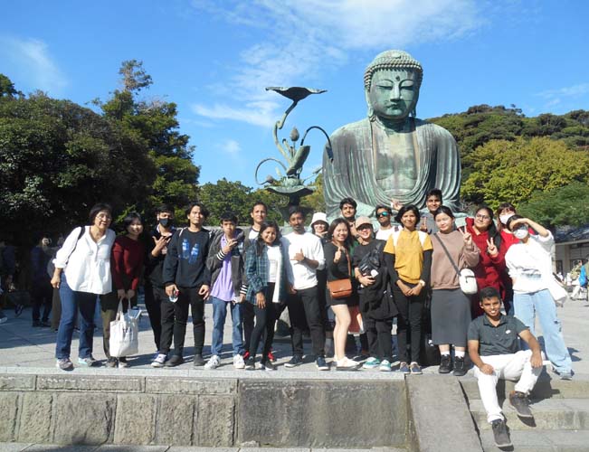 水野外語学院 鎌倉見学