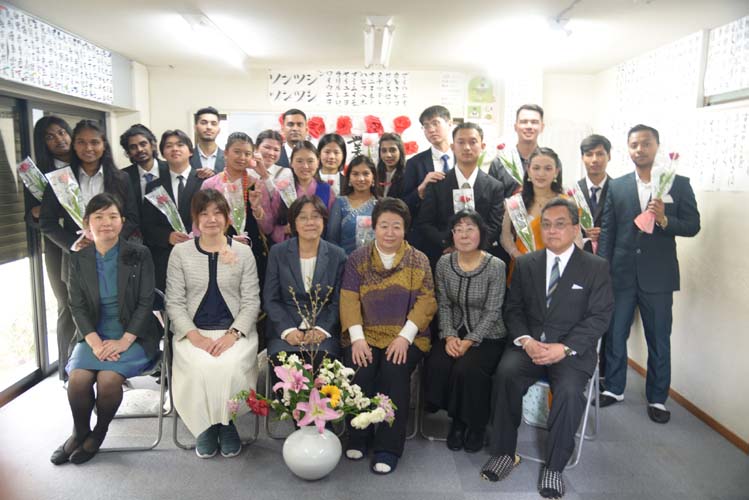 水野外語学院 卒業式